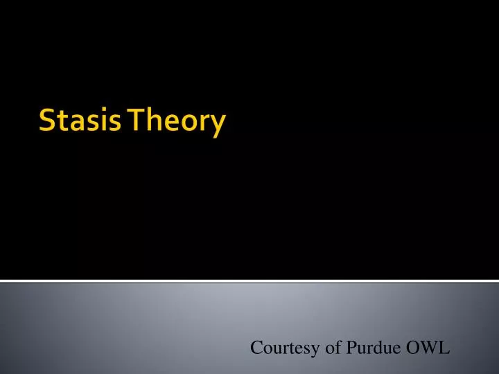 stasis theory