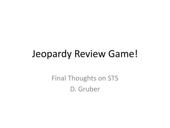 jeopardy review game