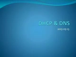 dhcp dns