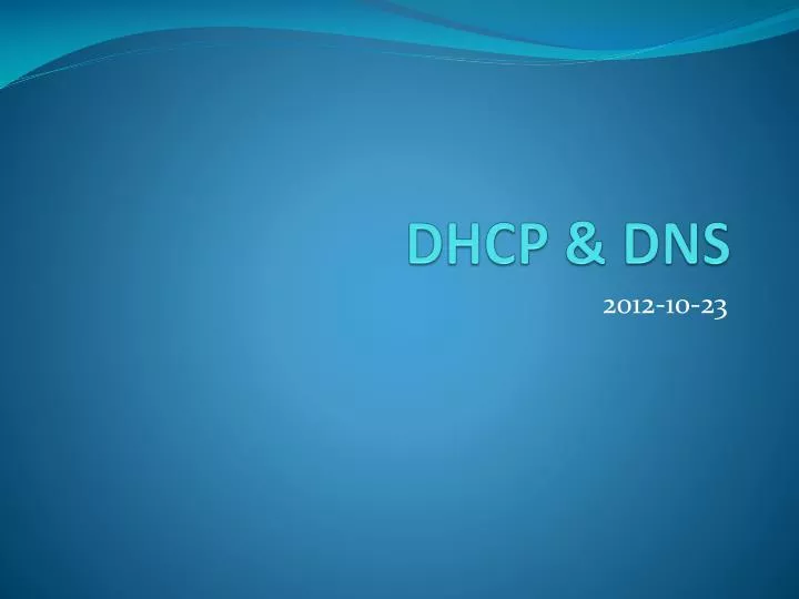 dhcp dns