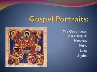 Gospel Portraits: