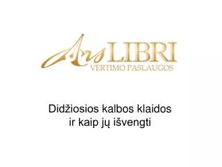 did iosios kalbos klaidos ir kaip j i vengti