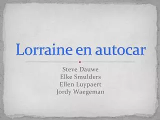 Lorraine en autocar