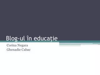 blog ul n educa ie