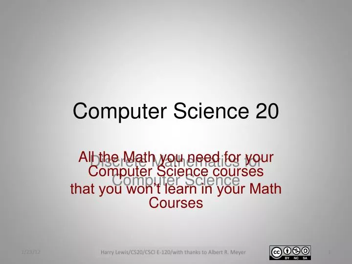 computer science 20