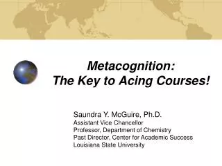 Metacognition: The Key to Acing Courses!