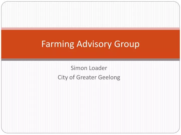 farming advisory group