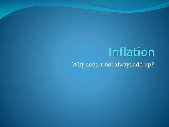 inflation