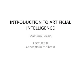 INTRODUCTION TO ARTIFICIAL INTELLIGENCE