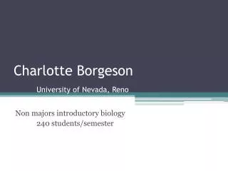 charlotte borgeson university of nevada reno