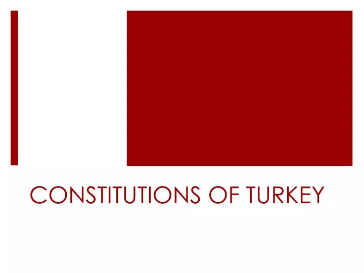 constitutions of turkey