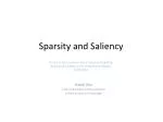 Sparsity and Saliency - slide 1