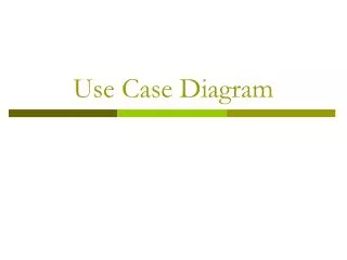 use case diagram