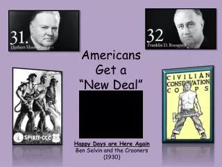 Americans Get a “New Deal”