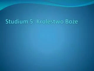 stud ium 5 kr lestwo bo e
