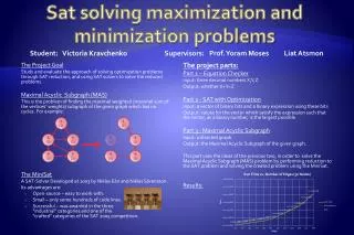 Sat solving maximization and minimization problems