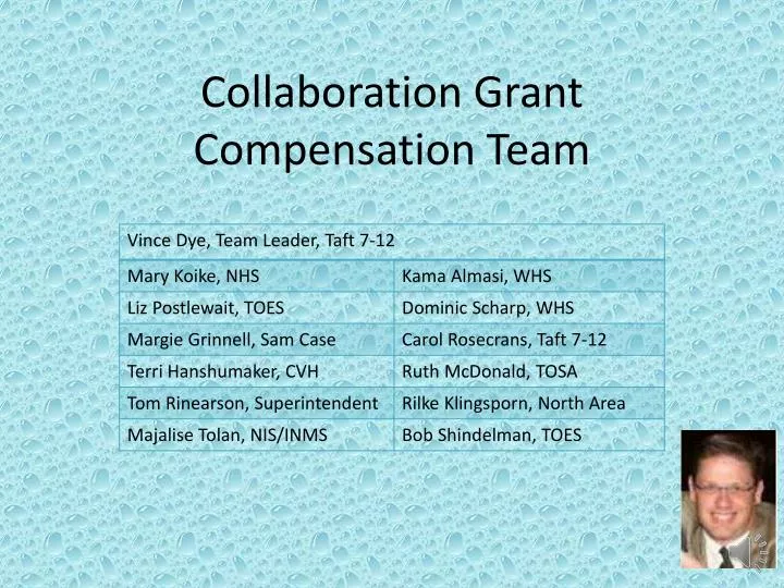 collaboration grant compensation team