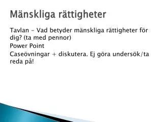 m nskliga r ttigheter