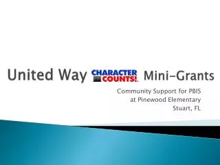 United Way Mini-Grants