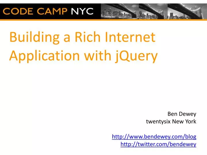 building a rich internet application with jquery