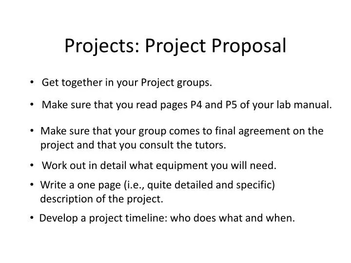projects project proposal