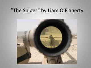 the sniper by liam o flaherty