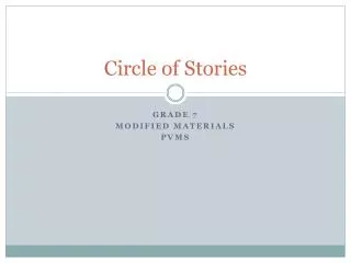 Circle of Stories