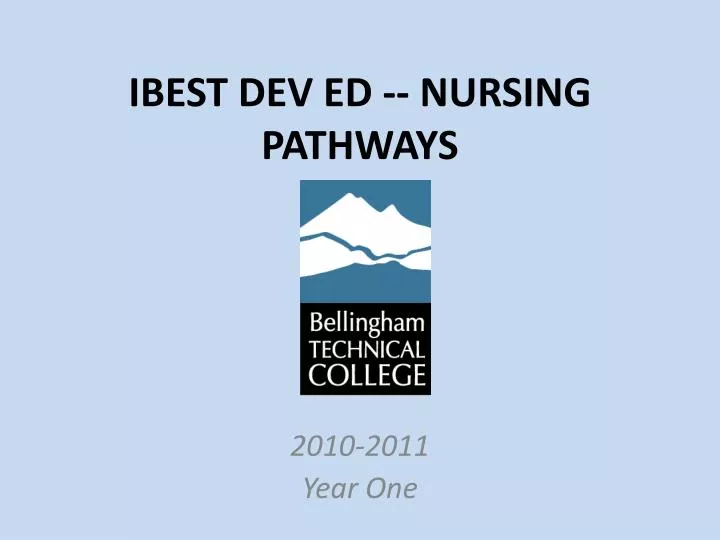 ibest dev ed nursing pathways
