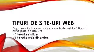 tipuri de site uri web