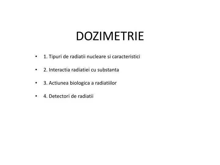 dozimetrie