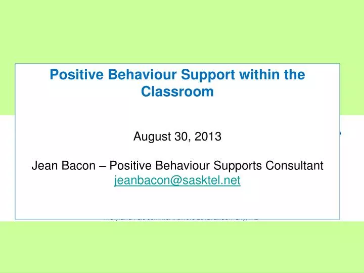 part 5 game changers preventing and responding to problem behaviours in the classroom