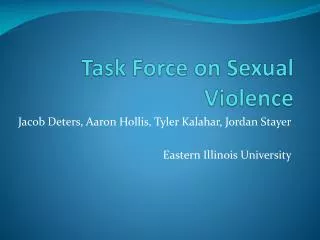 Task Force on Sexual Violence