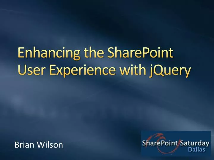 enhancing the sharepoint user experience with jquery