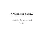 AP Statistics Review - slide 1