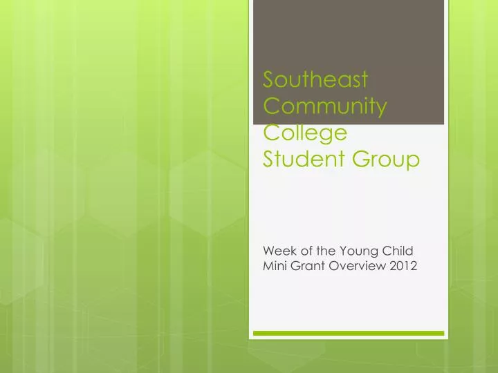 southeast community college student group