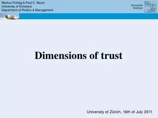 Markus Freitag &amp; Paul C. Bauer University of Konstanz Department of Politics &amp; Management