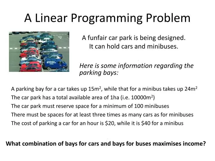 a linear programming problem