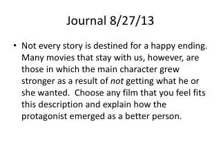 Journal 8/27/13