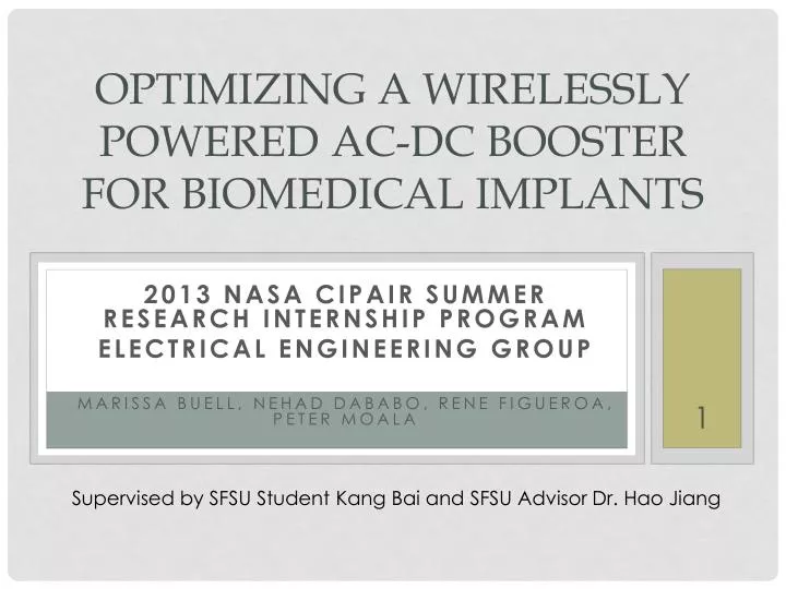 optimizing a wirelessly powered ac dc booster for biomedical implants