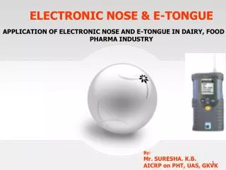 ELECTRONIC NOSE &amp; E-TONGUE