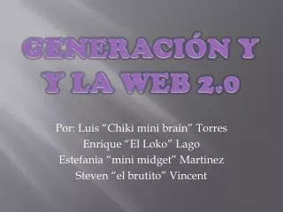generaci n y y la web 2 0