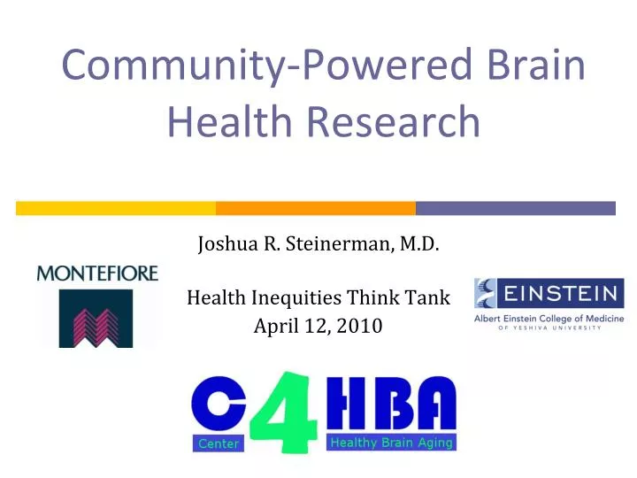 community powered brain health research