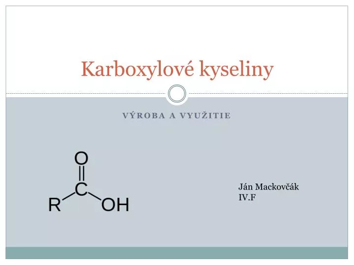 karboxylov kyseliny