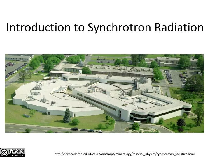 introduction to synchrotron radiation