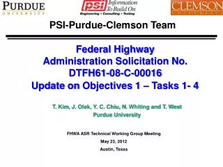 PSI-Purdue-Clemson Team