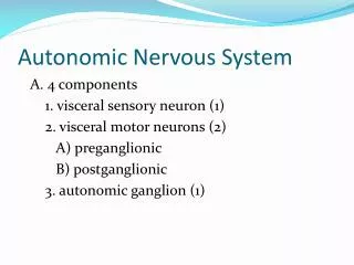 Autonomic Nervous System