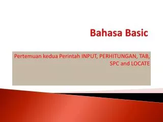 bahasa basic