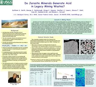 Do Jarosite Minerals Generate Acid in Legacy Mining Wastes?