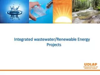 Integrated wastewater/Renewable Energy Projects