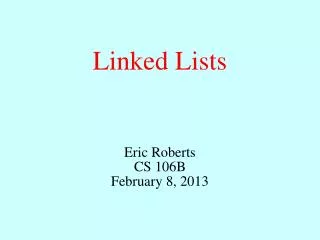 Linked Lists